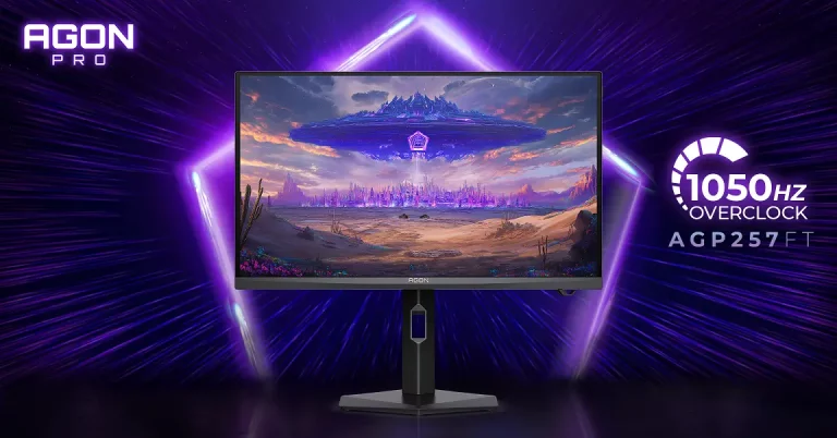 AGON PRO AGP257FT: e-sporta monitors ar oksīda bāzes Fast IPS paneli un 1000 sākotnējo Hz atsvaidzes intensitāti (1050 Hz OC)