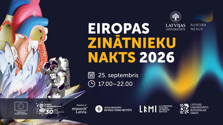 LU Eiropas Zinātnieku nakts spilgtākajos notikumos pētniecība atklāsies mūzikā, dejā un skaņu mākslā